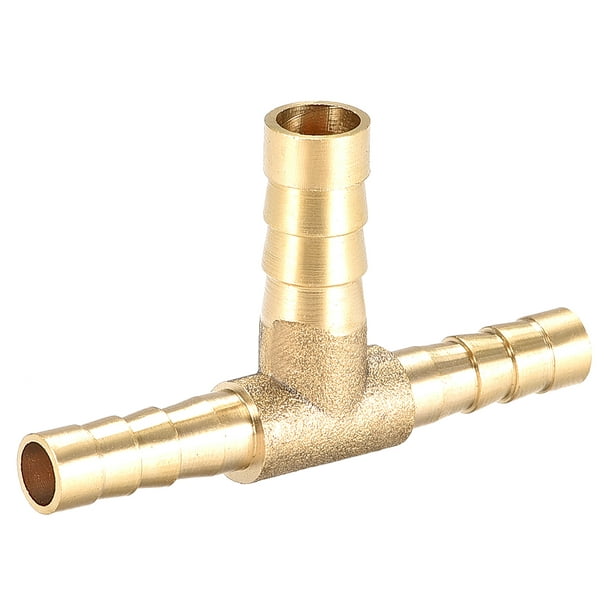 2 Pcs Brass Y Shaped 3 Way Hose Barb Fitting 3/4" ID Hose Connector Water/Fuel